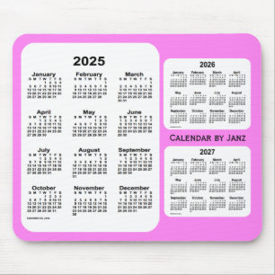 2025-2027 Violet 3年カレンダーby Janz マウスパッド