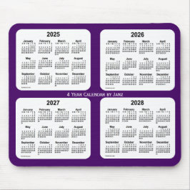 2025-2028紫4年カレンダーby Janz マウスパッド