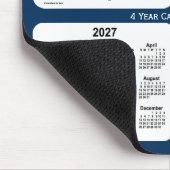 2025-2028警察ボックスブルー4年カレンダーby Janz マウスパッド (コーナー)
