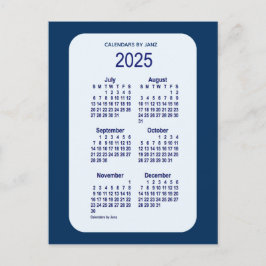 2025 Alice Blue 6ヶ月ミニカレンダーby Janz ポストカード