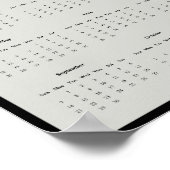 2025 Bald Eagle Wall Calendarポスター ポスター (角)