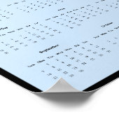 2025 Bald Eagle Wall Calendarポスター ポスター (角)