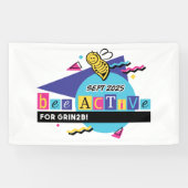 2025 Bee Active for GRIN2B banner 横断幕 (横)