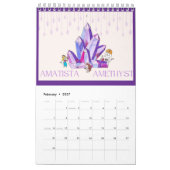2025 BirthStone Calendario カレンダー (2月 2027)