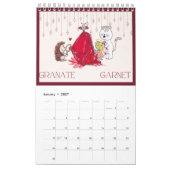 2025 BirthStone Calendario カレンダー (1月 2027)