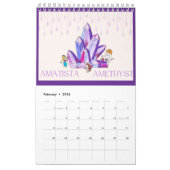 2025 BirthStone Calendario カレンダー (2月 2026)