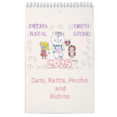2025 BirthStone Calendario カレンダー (カバー)