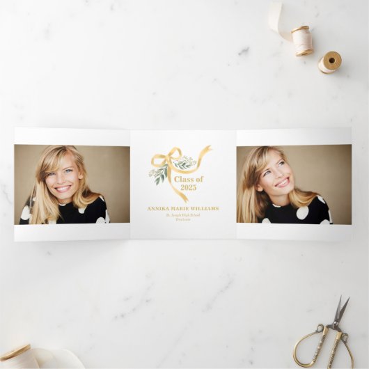 2025 Bow大学院の写数々の真 三つ折り案内状 (内部)