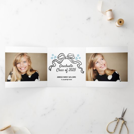 2025 Bow大学院の写数々の真 三つ折り案内状 (内部)