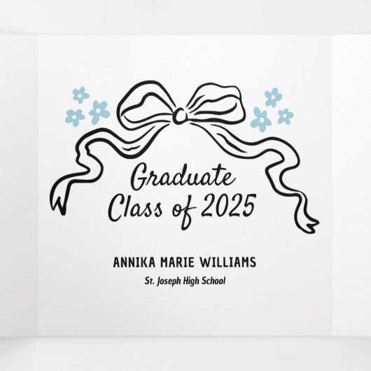 2025 Bow大学院の写数々の真 三つ折り案内状 (内部中)