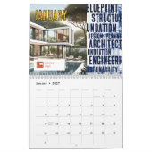 2025 Builders & Architects Branded カレンダー (1月 2027)