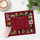 2025 Burgundy Red複数フォトコラージカレンダー マウスパッド<br><div class="desc">🌟2025 Burgundy Red Maroon複数のフォトコラージカレンダースマウスパッドシンプルは、ミニマルな年間のカレンダーと18の写真を搭載しお気に入りのている。すべての色はカスタマイズ可能。祖父母素晴らし、父母、叔母、叔父、父母などへの贈り物！cedarandstring@gmail.comで連絡お問い合わせもしデザインまたはマッチング製品のサポートが必要です。</div>