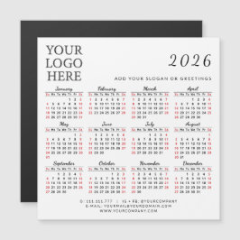 2025 Business Calendar Magnet Companyロゴシンプル