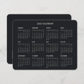 2025 Business Logoカレンダーへの応援企業の シーズンカード (正面/裏面)