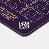 2025 Calendar Nativity Manger O Holy Night Script デスクマット (コーナー)