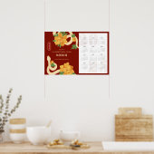 2025 Calendar Snake Chinese New Year ポスター (キッチン)