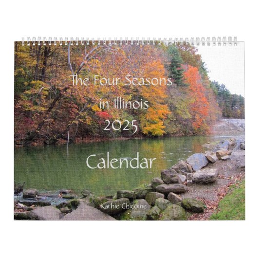 2025 Calendar The Four Seasons in Illinois  カレンダー (カバー)