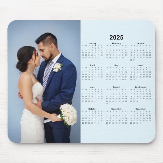 2025 Calendar with Custom Photo  マウスパッド (正面)