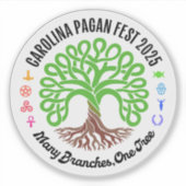 2025 Carolina Fest 異教の Vinylシール シール (正面)