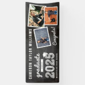 2025 Chalkboard Sketch 3写真卒業パーティー 横断幕 (縦)