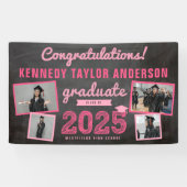 2025 Chalkboard Sketch 4写真卒業パーティー 横断幕 (横)