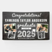 2025 Chalkboard Sketch 4写真卒業パーティー 横断幕 (横)