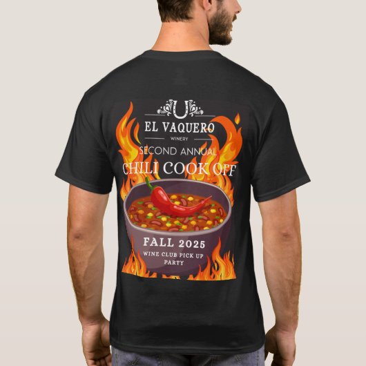 2025 Chili Cook Off Tee Shirt Tシャツ (裏面)
