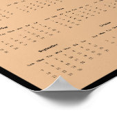 2025 Chipmunk Wall Calendarポスター ポスター (角)