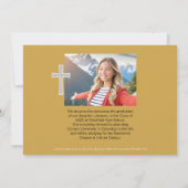 2025 Christian金ゴールド卒業写真のお知らせ 案内状 (裏面)