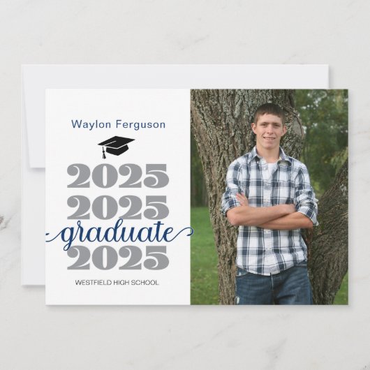 2025 Christian Blue卒業写真の発表 案内状 (正面)