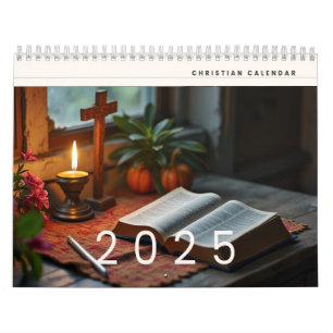 2025 Christian Reflection Wall Calendar 11" x 8.5 カレンダー