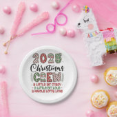 2025 Christmas Crew Family Matching Outfit Xmas  ペーパープレート (パーティー)