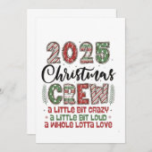 2025 Christmas Crew Family Matching Outfit Xmas  招待状 (正面/裏面)