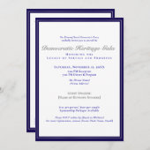 2025 Democratic Party Heritage Gala Fundraising 招待状 (正面/裏面)