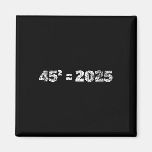 = 2025 Donald Trump方程式45 47マガ選挙2 マグネット (正面)