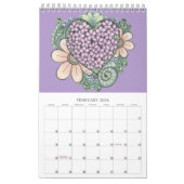 2025 Doodles Calendar カレンダー (2月 2026)