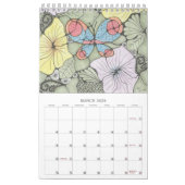 2025 Doodles Calendar カレンダー (3月 2026)