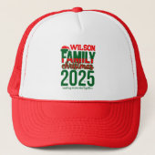 2025 Family Name Christmas  Designs キャップ (正面)