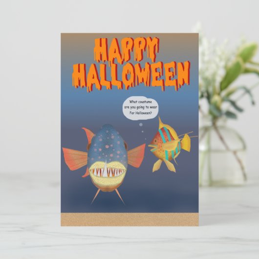 2025 FishFolkArt Halloween Card (スタンド正面)