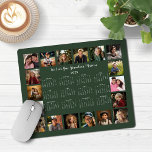 2025 Forest Green Multiple Photo Collageカレンダー マウスパッド<br><div class="desc">🌟2025 Forest Green Multiple Photo Collage Calendarマウスシンプル・パッドは、年間を通じてミニマルなカレンダーと18枚の写真を収めお気に入りのた。すべての色はカスタマイズ可能。祖父母素晴らし、父母、叔母、叔父、父母などへの贈り物！cedarandstring@gmail.comで連絡お問い合わせもしデザインまたはマッチング製品のサポートが必要です。</div>