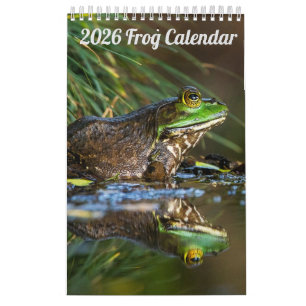 2025 Frog One Pageウォールカレンダー カレンダー