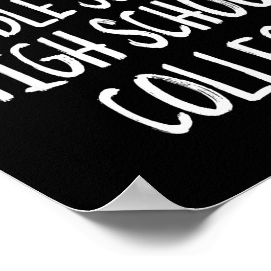 2025 funny elementary school graduation 6th grade ポスター (角)