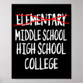 2025 funny elementary school graduation 6th grade ポスター (正面)