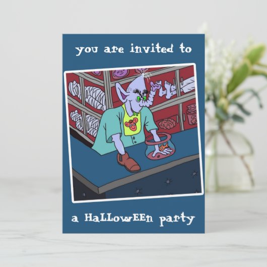 2025 HaLLowEEn party invitation by dalDesignNZ 招待状 (スタンド正面)