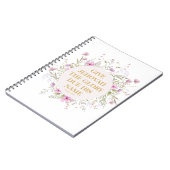 2025 JW年文字詩篇96:8繊細な花 ノートブック (左側)