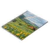 2025 JW年文字詩篇96:8花コテージ ノートブック (左側)