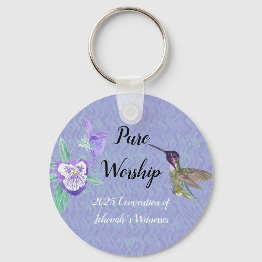 2025 JW convention with name customize キーホルダー (正面)