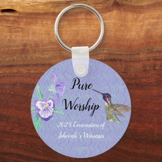 2025 JW convention with name customize キーホルダー (正面)