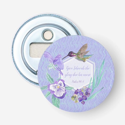 2025 JW year text Psalm 96:8 栓抜き (正面)