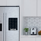 2025 Kalender Deutsch白黒 マグネット招待状